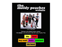 Tablet Screenshot of moldypeaches.com